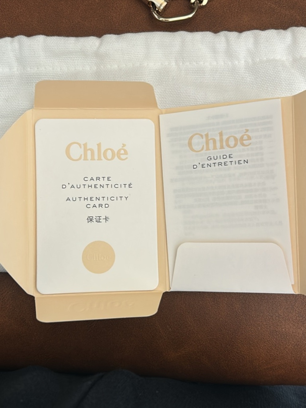 CHLOE Small Faye Leather And Suede Crossbody Bag - Picture 6 of 6